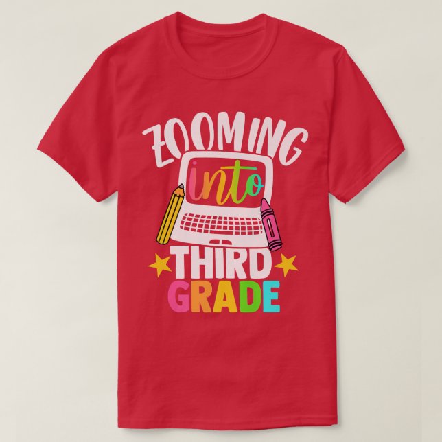 Camiseta Ampliando para o 3º ano, de volta para o professor (Frente do Design)