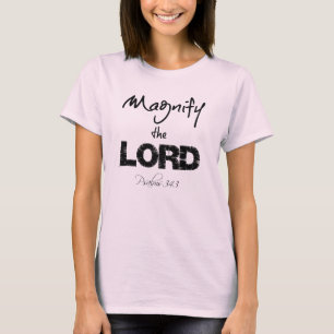 Camiseta Amplie o senhor Bíblia Verso