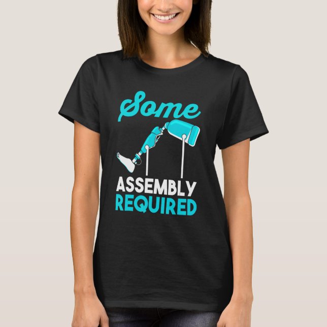 Camiseta Amputação Engraçada Na Perna Amputação Algum Req D (Frente)