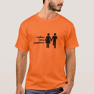 Camiseta Amputados do amor das senhoras