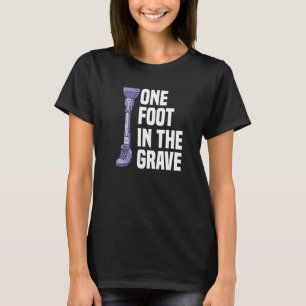 Camiseta Amputea Perna Amputee Apoio à Prosthet de Cadeira