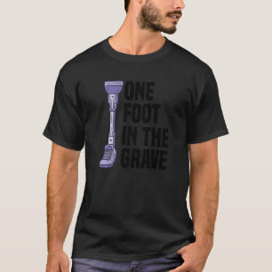 Camiseta Amputea Perna Amputee Apoio à Prosthet de Cadeira