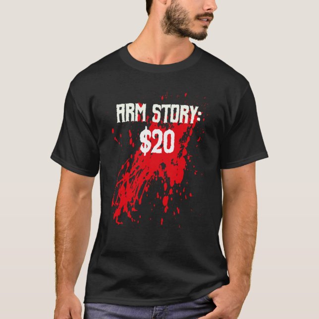 Camiseta Amputee Arm Story Amputation Surgery Humor Joke (Frente)