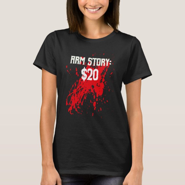 Camiseta Amputee Arm Story Amputation Surgery Humor Joke (Frente)