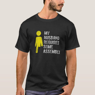 Camiseta Amputee Humor Husband Assembly Leg Arm  Recovery  