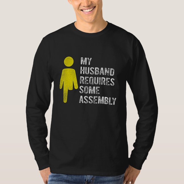 Camiseta Amputee Humor Husband Assembly Leg Arm   Recovery (Frente)