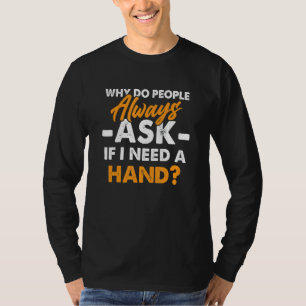 Camiseta Amputeo Arma Humor Perna Arma Engraçado Recuperaçã