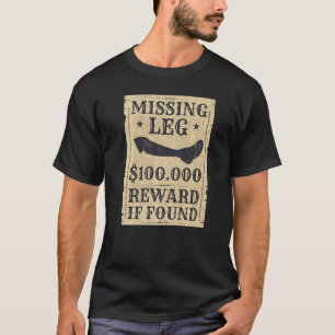 Camiseta Amputeo Ausente Piada de Cirurgia de Amputeação da