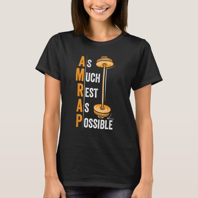Camiseta AMRAP o máximo possível de descanso (Frente)