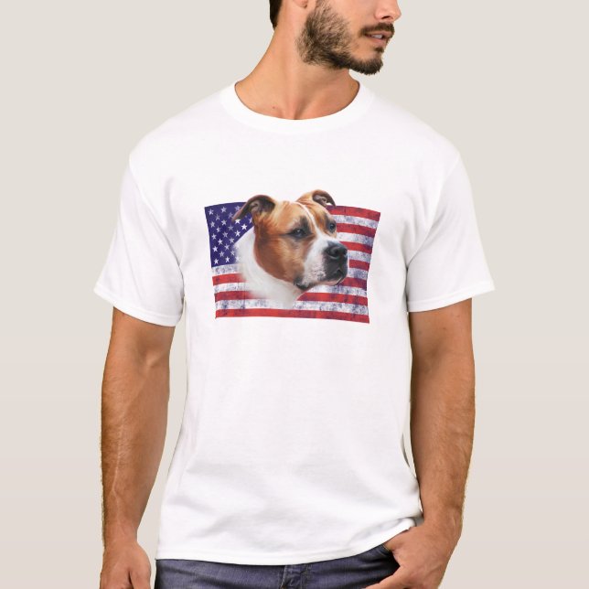 Camiseta AmStaff - American Staffordshire Terrier (Frente)