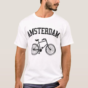 Camiseta Amsterdã - Holanda Bicicleta Holland Gift