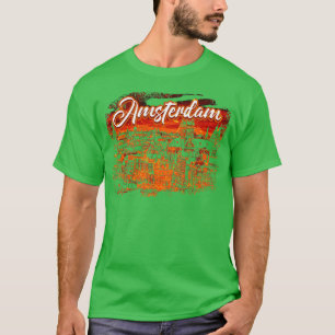 Camiseta Amsterdam Holanda Cityscape