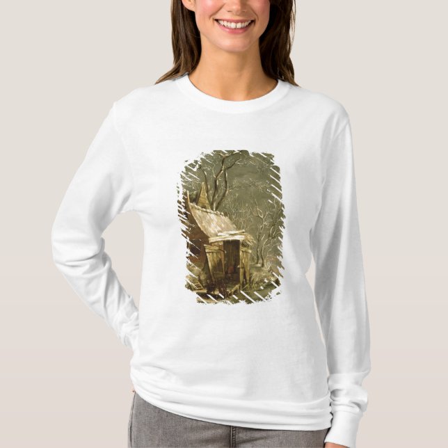 Camiseta Amsterdão, cena do inverno, século XVII (Frente)
