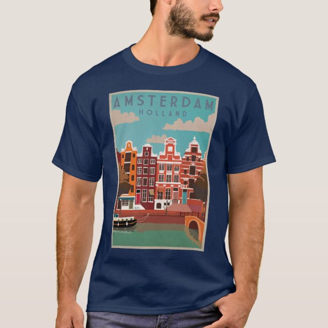 Camiseta Amsterdão cidade (Frente)