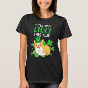 Camiseta Amuleto de Cachorro Sortudo do Dia de São Patrício