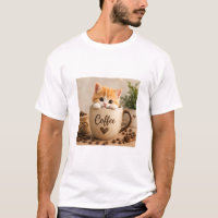 Amuleto de Gatinho na Xícara de Café