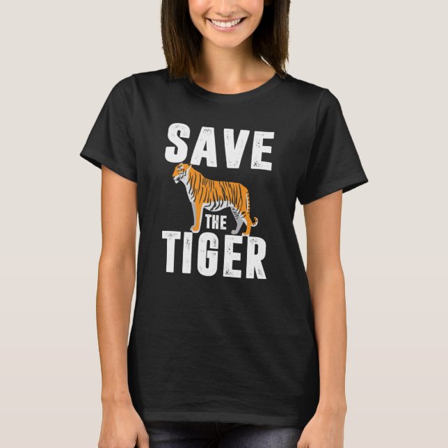 Camiseta amur tiger tiger cage big cat big cats asian tiger (Frente)