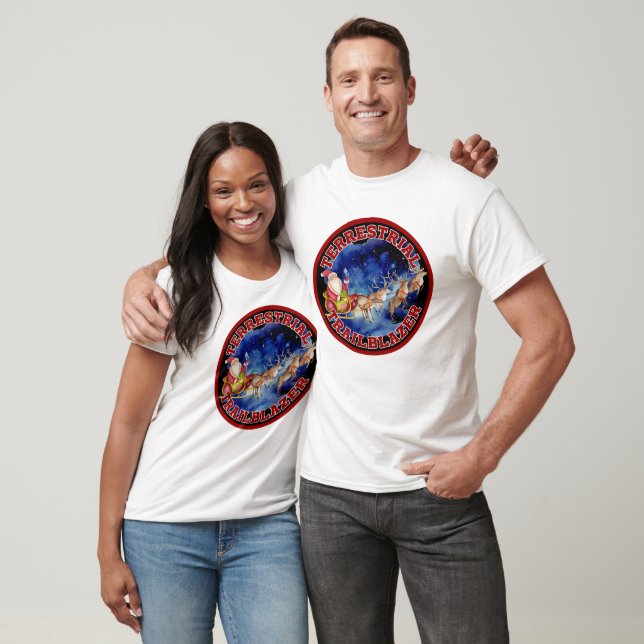 Camiseta Amusing Santa Claus - Trailblazer Terrestre (Unissex)