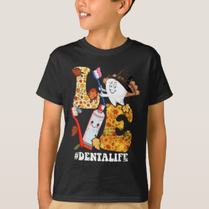 Camiseta AMVE Dental Life Turkey Tooth outono Thanksgi