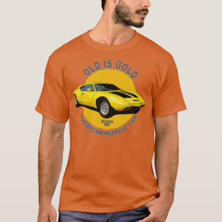 Camiseta AMX American Muscle 60s 70s Antigo é Dourado