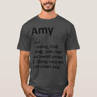 Camiseta AMY Definition Personalized Name Funny Birthday