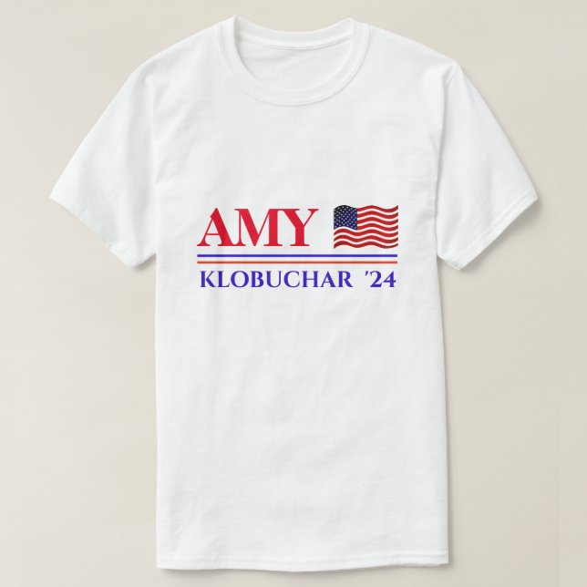 Camiseta Amy Klobuchar para Presidente T-Shirt (Frente do Design)