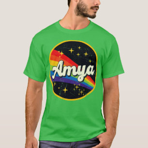 Camiseta Amya Rainbow In Space Vintage GrungeStyle