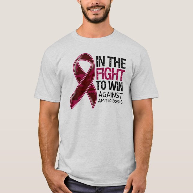 Camiseta Amyloidosis - luta a ganhar (Frente)