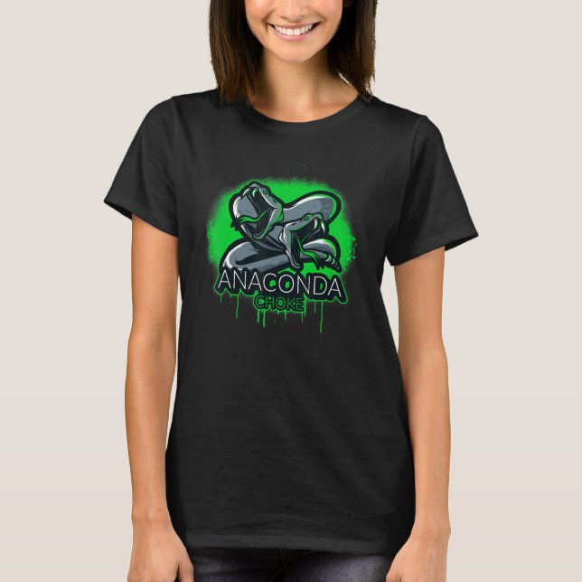 Camiseta Anaconda Choke Twin Snakes BJJ Jiu Jitsu MMA Fight (Frente)