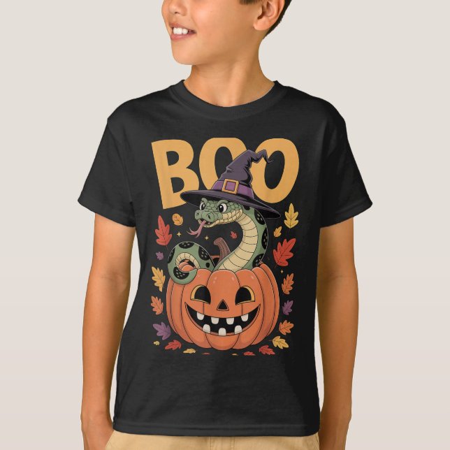 Camiseta Anaconda Cobra Costume Em Pumpkin Halloween Anacon (Frente)