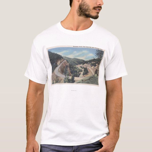 Camiseta Anaconda, Montana - curva em ferradura (Frente)