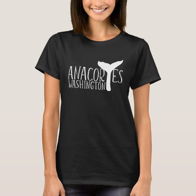 Camiseta Anacortes Washington Whale Tail Whale Watching Sou (Frente)