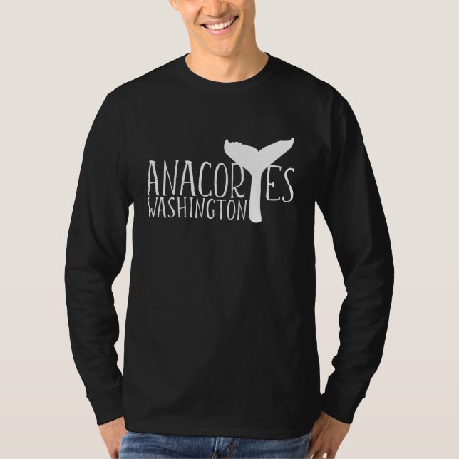 Camiseta Anacortes Washington Whale Tail Whale Watching Sou (Frente)