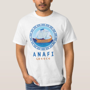Camiseta Anafi, Design de navio grego Grécia