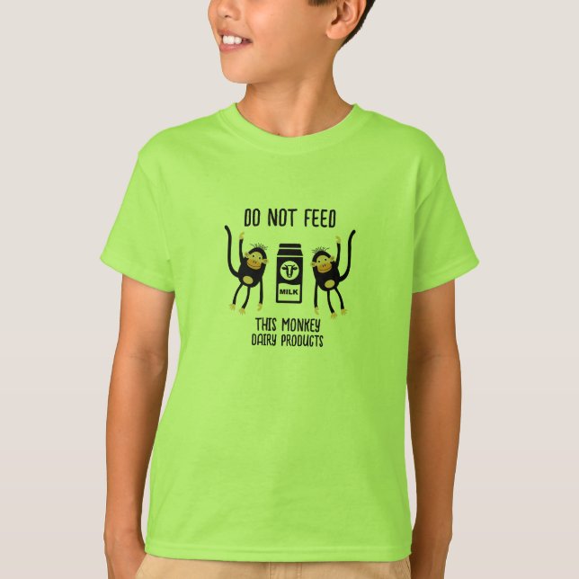 Camiseta Anafilaxia Crianças Advertências Alérgicas (Frente)