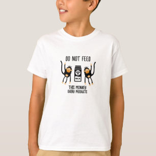 Camiseta Anafilaxia Crianças Advertências Alérgicas