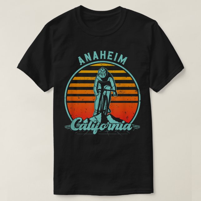 Camiseta Anaheim California Road Bike (Frente do Design)