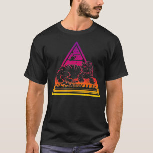 Camiseta Analisador de Sintetização do Cat Techno do Synthe