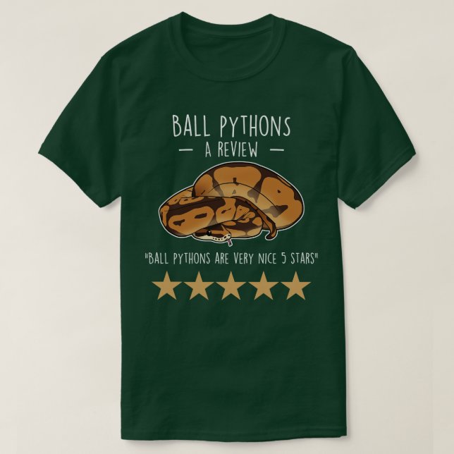 Camiseta Análise de Ball Python (Frente do Design)