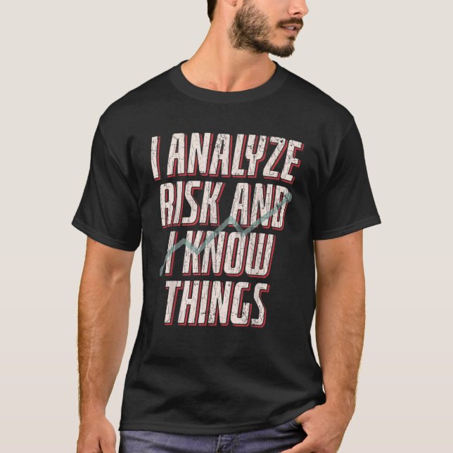 Camiseta Análise de Risco de Ciência Atuarial Presente Funn (Frente)