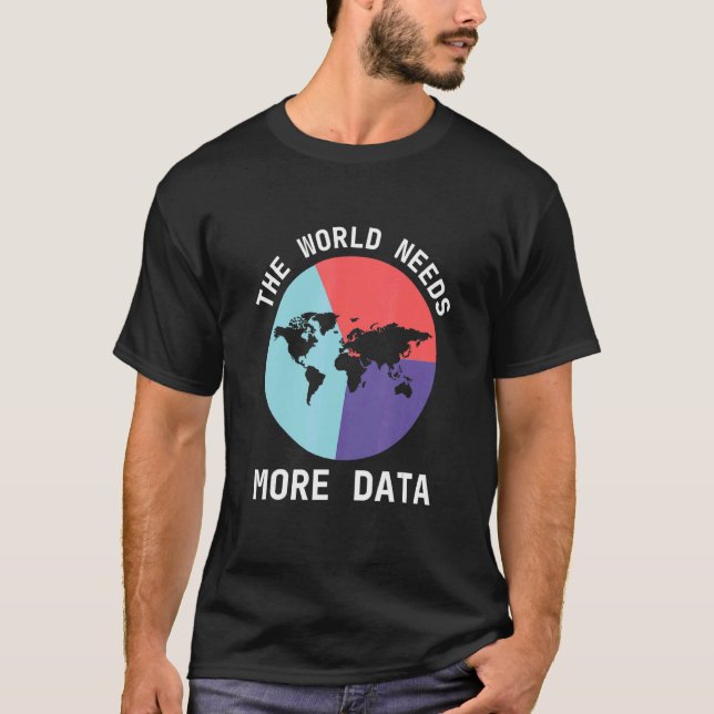 Camiseta Análise Digital de Informações de Entrada Mundial  (Frente)