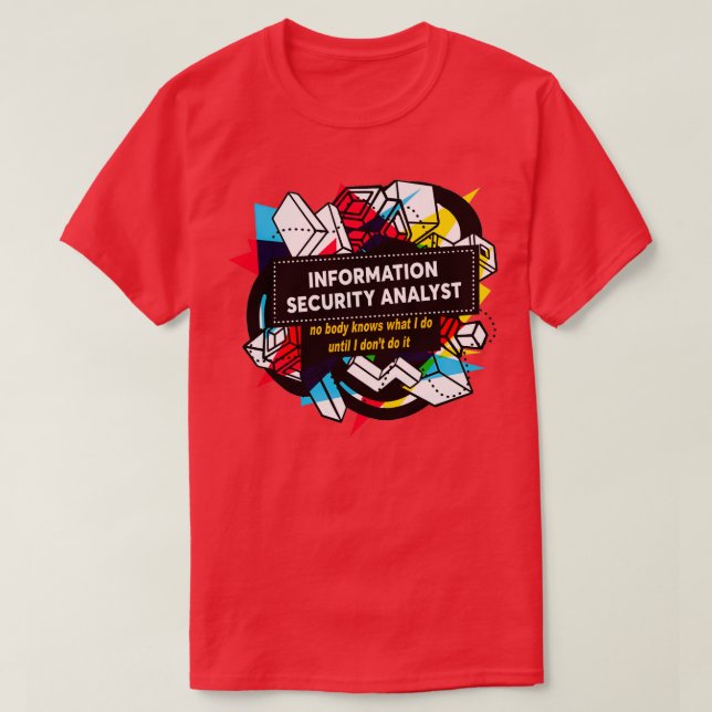 CAMISETA ANÁLISES DE SEGURANÇA DE INFORMAÇÕES (Frente do Design)