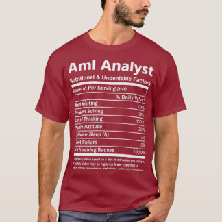 Camiseta Analista Aml Aml Analista TNutricional e presen