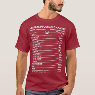 Camiseta Analista Clínico Informático Analista Clínico T