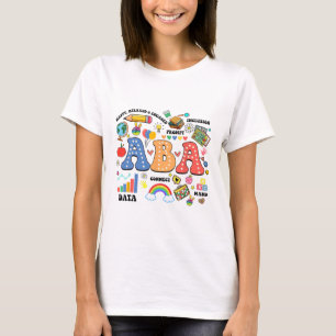 Camiseta Analista Comportamental Terapeuta Aby Terapia Auti