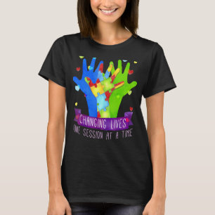 Camiseta Analista de Comportamento Autismo Mudando Vidas Um