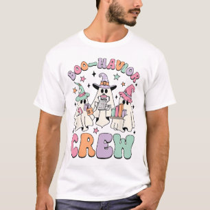 Camiseta Analista de Comportamento Halloween Aba Cute Ghost