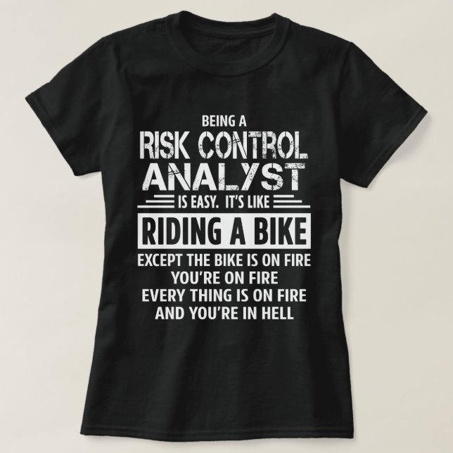 Camiseta Analista de Controle de Risco (Frente do Design)