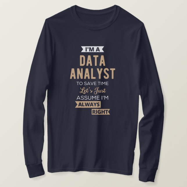 Camiseta Analista de Dados (Frente do Design)