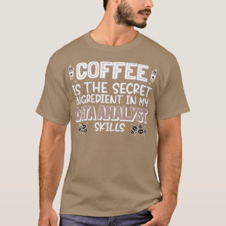 Camiseta Analista de Dados de Amante de Café